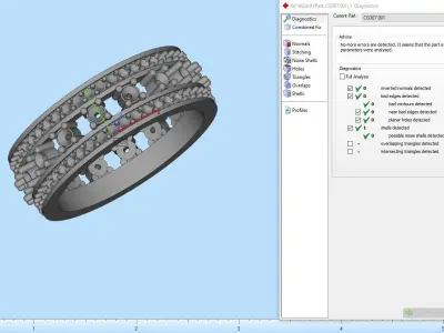 Wedding ring model 307 3D print model