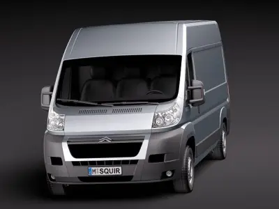 fiat ducato 2008 lwb 3D model