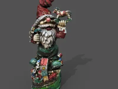 Garden Gnome Low-poly 3D model