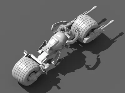 batpod  batman 3D print model
