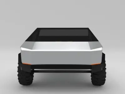 Tesla Cybertruck 3D model Low-poly 3D model