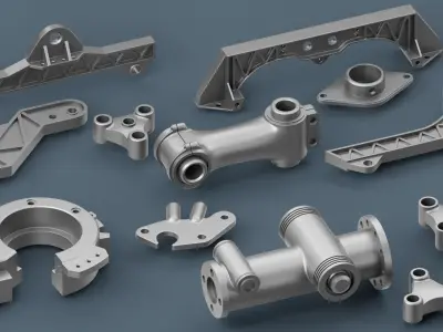 Hard Surface Mechanical Kitbash Quad Topology Volume 2 3D model