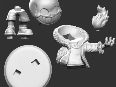 Sans Undertale 3D print model