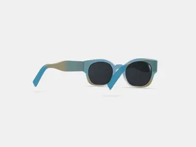 Rocco Sunglasses in Coastline Crystal Fade 3D model