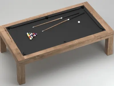 James Perse Billard Pool Table 3D model
