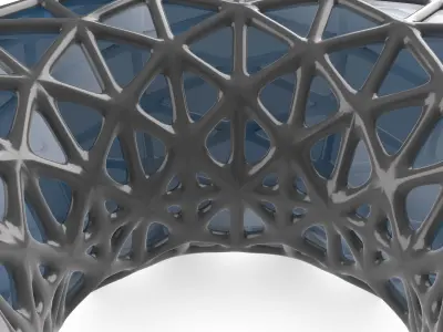 Triangulated Torus Exoskeleton Gemstone 3D print model