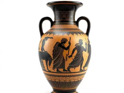 Ancient Greek Vase model pack Low-poly 3D model