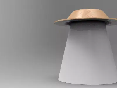 Coni Side Table Low-poly 3D model