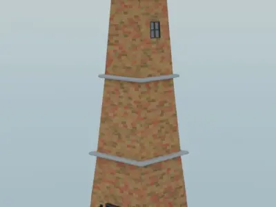 Semi Realistic Lighthouse 3D model