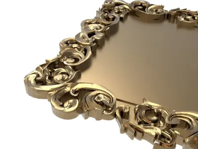 Carved Picture Frame 3D model