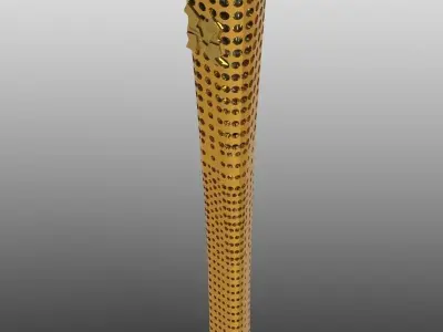 London 2012 Olympic Torch Free 3D model
