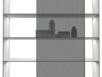 AVA BOOKSHELVES AND MULTIMEDIA 3D model