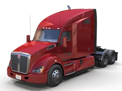 Kenworth T680 Low-poly 3D model