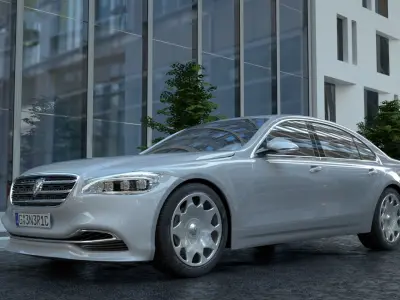 Generic Sedan v31 model Low-poly 3D model