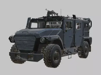 Atlet Military Russian Armored Vehicle 3D model