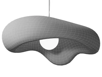 Japanese style Wabi-Sabi Pendant Light 3D model