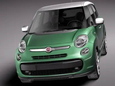 Fiat 500L Living 2014 3D model