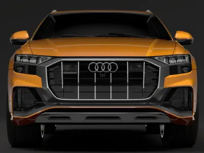 Audi Q8 50 TDI quattro S line 2020 3D model