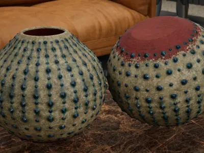 Decoration pot 03 Low-poly 3D model