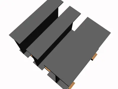 W16 Wide Flange Beam 3D model