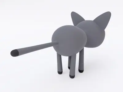Cat cartoon 3d model 3D model