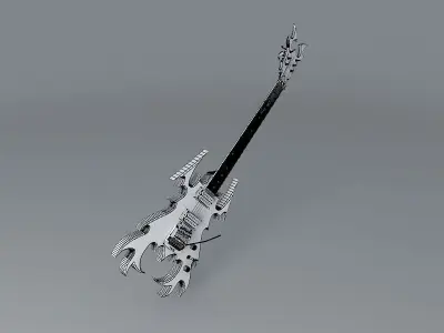 The Fury guitar Free 3D model