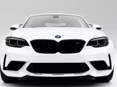 BMW M2 Competition 2019 Low-poly 3D model