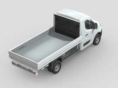 Renault Master Tipper 2018 Low-poly 3D model