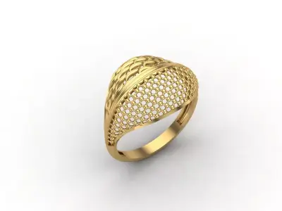 Plain Ring Women Ready STL 3DM Models Womens Rings 3D models 3D print model 23