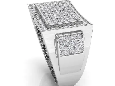 Big fancy mans ring 3D print model