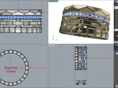 Alliance     Wedding Band 3D print model