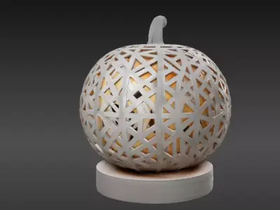 Luxury Hollow Pumpkin Lantern 3D Model Decor Print-Ready 3D print model