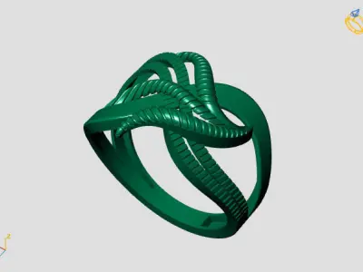 Women Plain Ring STL Models Womens Ring 3dmodels 3D print model 3D print model 52
