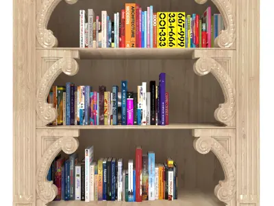 Bookcase 4K 3D model