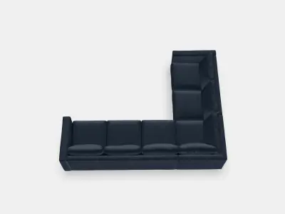 VIMLE Corner sofa 5-seat 7 Low-poly 3D model