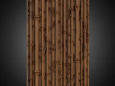 3d Wall 03 Bamboo 3D model