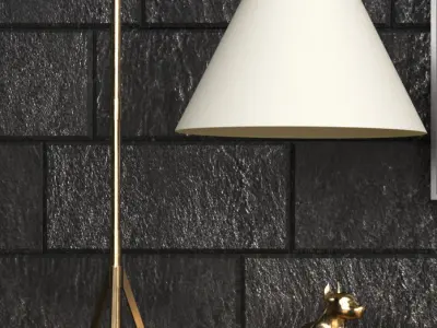 Decorative set Gold 3D model