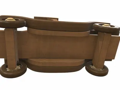 Wooden car toy truck 6 Free 3D model