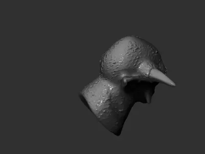 creature head orc  3D model