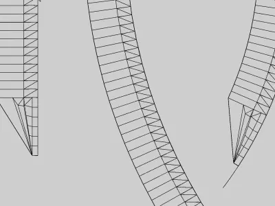Track Kerb - Array and Curve Modifier - Silverstone Style 3D model