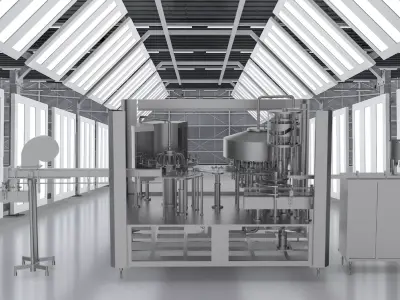 18 head rotary filling machine  3D model