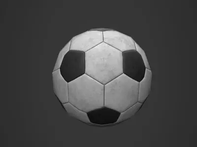 Soccer Ball Free low-poly 3D model 3