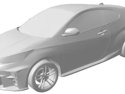 Toyota GR Yaris 2022 solid for CFD or 3D printing 3D model 3D model