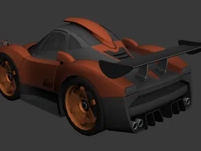 cartoon car vehicle 3d game ready model Low-poly 3D model-016 Low-poly 3D model