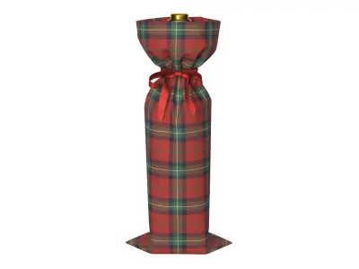 Wine Gift Bag 1v 3D model