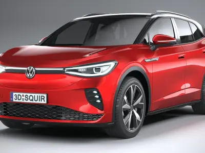 Volkswagen ID4 GTX 2022 3D model