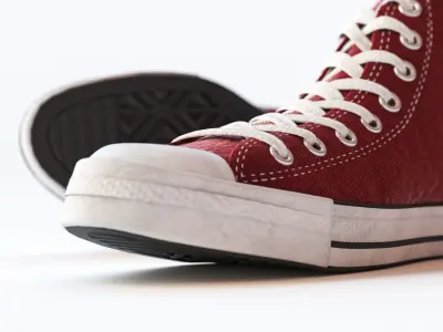 Rubber-soled sports shoes 3D model