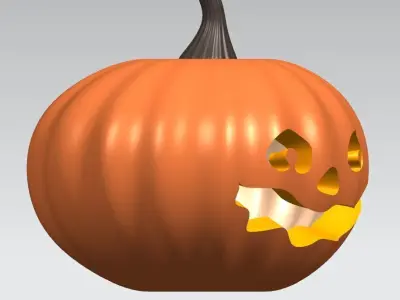 Halloween pumpkin in Siemens nx Low-poly 3D model