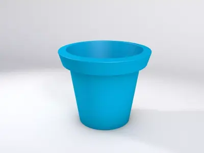 pots planted Free 3D model