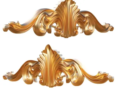 Ornament Carving Molding Decoration CNC Low-poly 3D model